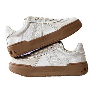 kappa女鞋学生板鞋女款2026春季爆款低帮休闲鞋子厚底百搭德训鞋