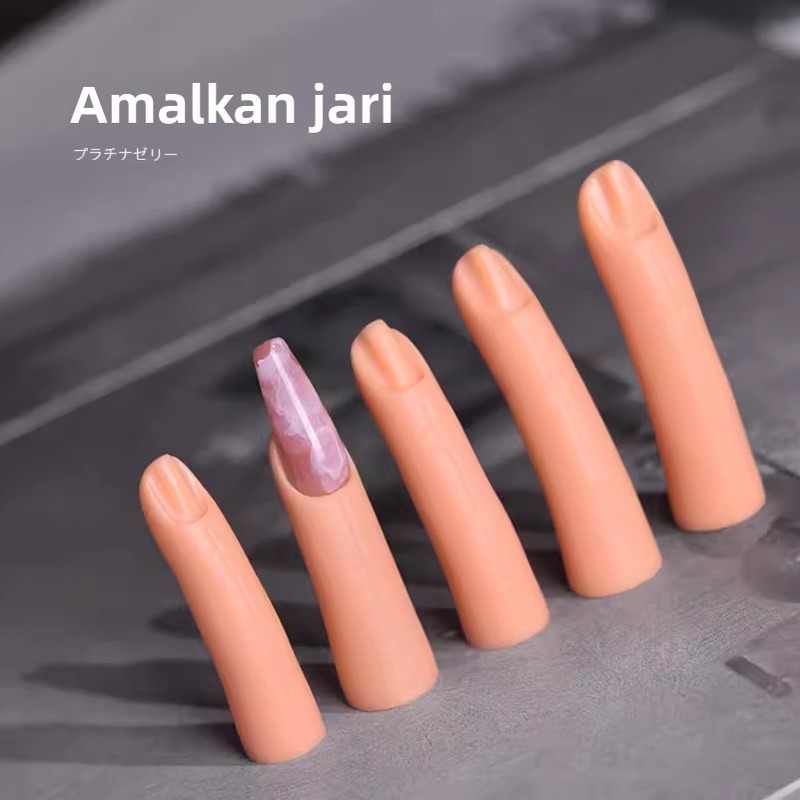 美甲假手指练习仿客指练习座新手插入式手指头模具手指初学美甲手