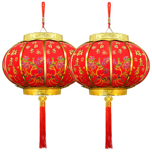 红灯笼新款2026马年乔迁之喜阳台玄关大门口一对新年春节户外挂饰