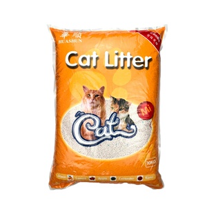 华顺猫砂膨润土 石矿低尘猫砂10kg 英短美短通用猫咪宠物用品20斤