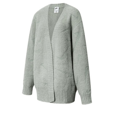 耐克女秋冬保暖针织开衫外套