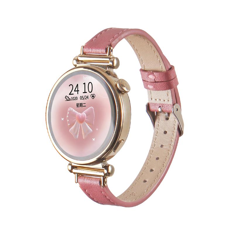 新款梅子红适用华为gt4手表带gt5/6智能手表链watch4/gt3pro手表带41mm腕表专用女士watchgt2/1女款荣耀真皮