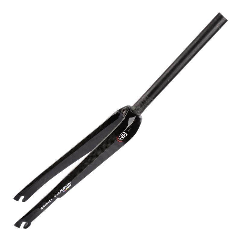 新品DODICI碳纤维前叉 公路城市自行车硬叉圈刹700C*28C平碟刹32C