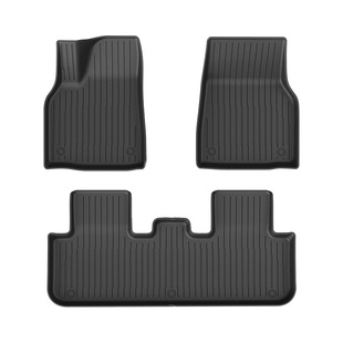 适用于焕新版特斯拉modely脚垫model3专用汽车tpe后备箱垫毛豆Y