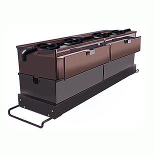 大滴流盒防溢流抽屉式大过滤盒鱼缸过滤器铝合金托架过滤槽加粗