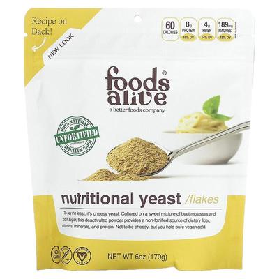 香港直邮Foods Alive Superfood 非强化营养酵母粉健康美味170g