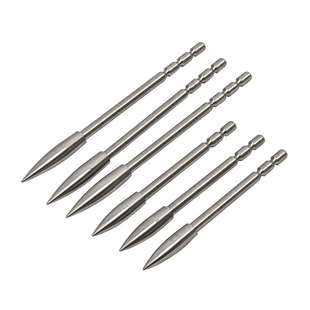 破风箭头304不锈钢靶箭头铝座防打钉箭杆配重制箭材料高硬度箭头