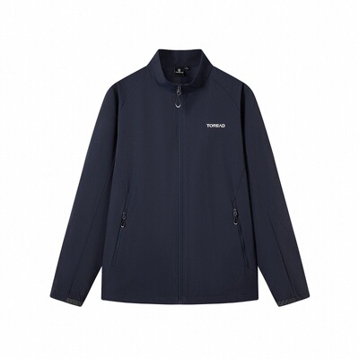 探路者运动外套男25春夏户外弹力速干亲肤透气立领徒步休闲外套