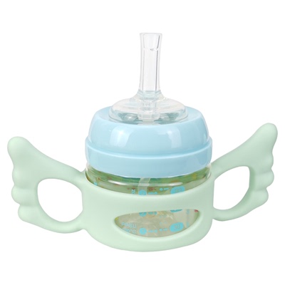 宝宝喝水小奶瓶90ml小容量婴儿PPSU宽口径食品级塑料耐高温吸管杯