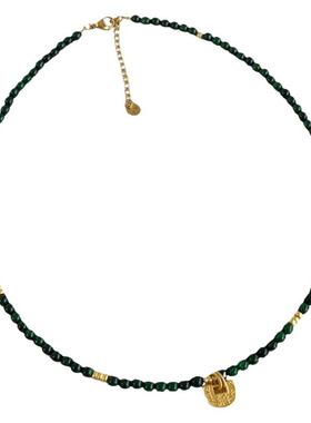 绿玉石夏天锁骨项链显白