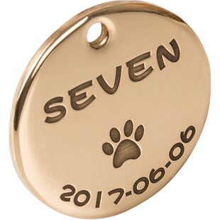 黄铜狗牌身份牌定制大型犬金毛宠物防丢泰迪柴犬猫牌定做刻字犬牌