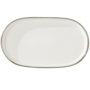 卫生环保白色陶瓷盘家用装菜盘子大号整条鱼盘汤盘沙拉饭盘卤肉盘