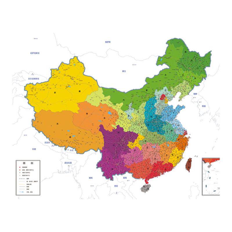 电视背景墙纸客厅壁画无缝新版中国地图办公室墙布现代简约无纺布