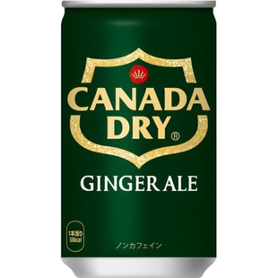 日本进口可口可乐CANADA DRY干姜味碳酸饮料气泡生姜味汽水160ml