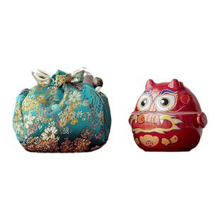 归鸿一人用陶瓷便携式旅行茶具套装小神龙茶壶户外茶具一壶一杯