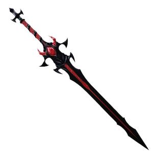 斗罗修罗魔剑大号一米软胶玩具唐三唐晨武器超大昊天锤三叉戟模型