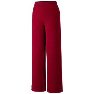 安踏好事发生丨新年鸿运加绒休闲长裤卫衣女宽松直筒裤162618303N