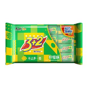 康师傅3+2苏打夹心饼干清新柠檬味营养办公室食品零食分享装