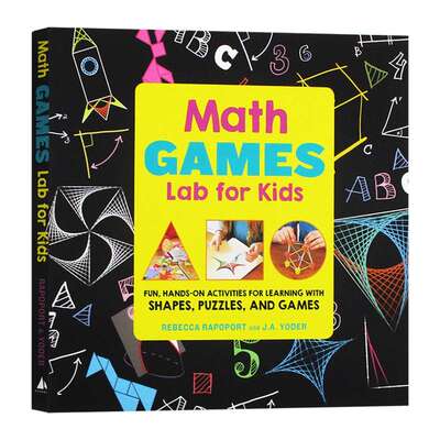 给孩子的数学实验室 英文原版 Math Games Lab for Kids 英文版儿童英语科普读物 亲子实验 进口原版书籍