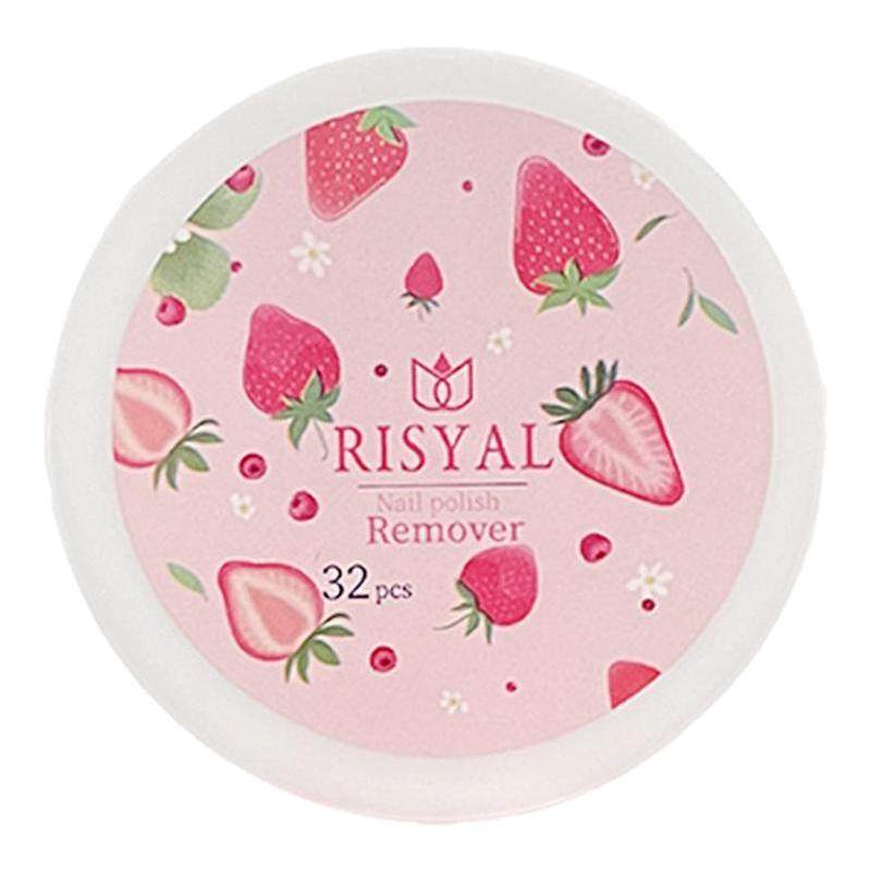 一次性卸甲巾32片盒装不伤真甲卸甲棉片水果味美甲洗甲巾指甲卸巾