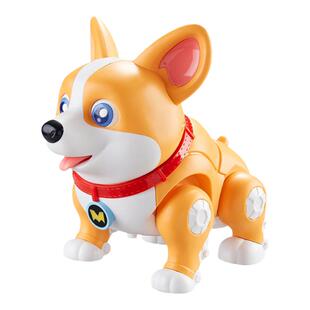 正版飞狗MOCO声光电动狗会走路唱歌讲故事女孩柯基犬公仔益智玩具