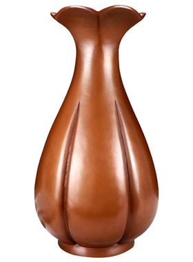 手工纯铜花瓶礼品摆件家居装饰