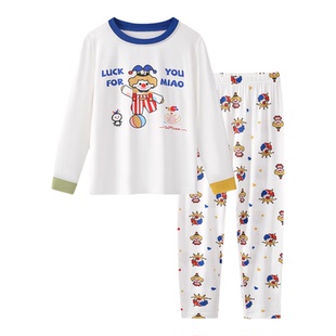 「强烈推荐」春秋季儿童睡衣男女童莫代尔家居服中大童睡衣暖气房