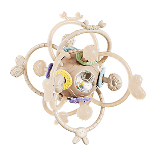 imomoto曼哈顿手抓球牙胶婴儿磨牙宝宝咬胶玩具小月龄可啃咬神器