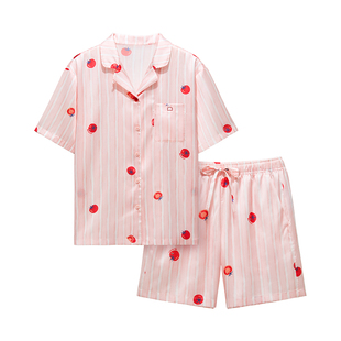 蕉内丝丝520Home女款带杯家居服冰丝夏季情侣男新款2026长袖睡衣