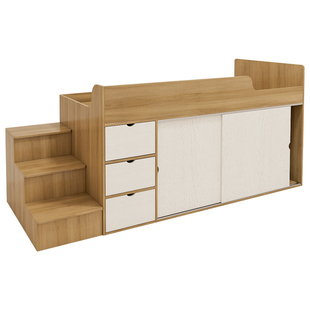 定制儿童单人多功能收纳半高箱式储物床柜一体抽屉置物可寄香港奥