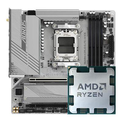 AMD R5 9600X散片搭配技嘉B650M冰小雕铭瑄B850华擎X870主板U套装