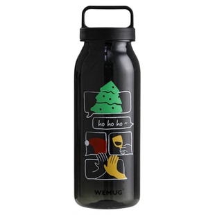 WEMUG 620ml圣诞限定手提随行杯便携塑料水杯运动耐高温冷萃礼物
