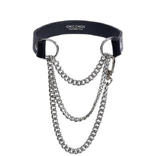 CHICCHOK窒息项圈女颈圈Choker男M真皮脖圈颈环项链原创情侣礼物