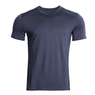 户外美利奴羊毛速干衣男夏季运动短袖t恤美丽诺登山跑步上衣H09