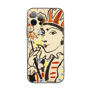 Picasso毕加索自画像抽象艺术适用iPhone17Pro/16软壳15promax/14plus苹果13mini手机壳12/11