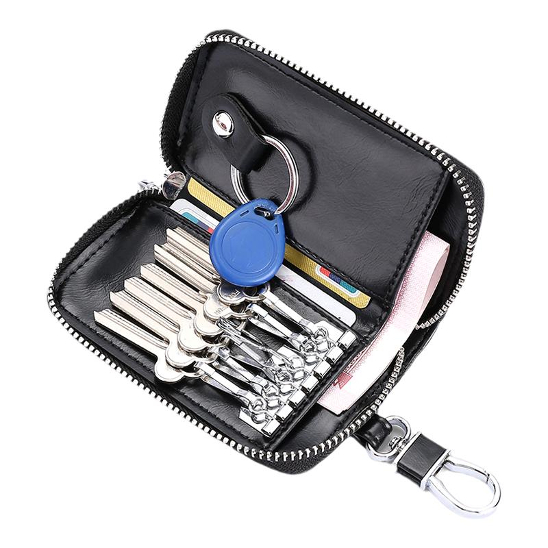 多功能钥匙包男士商务大容量家用车载钱包卡包一体包腰挂车锁匙包