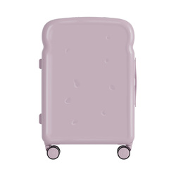 原创紫色吐司行李箱海澜之家