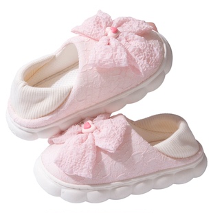 ECAC踩屎感产妇月子鞋春夏季薄款拖鞋防滑室内居家包跟软底棉鞋女