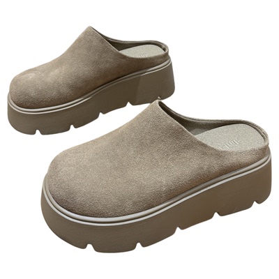 小个子增高6cm懒人包头勃肯半拖