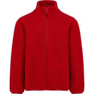 本来BENLAI男女童仿羊羔绒新年红色立领外套2026春新款BTT160001