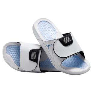 NIKE耐克男鞋JORDAN白蓝休闲沙滩鞋一字拖运动休闲拖鞋FN2452-104