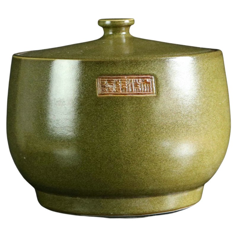 景德镇陶瓷茶叶末釉米缸5 10 20 30斤装米桶储物罐腌肉缸普洱茶缸