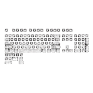 Firstblood/一血FC114透明键帽无刻字符机械键盘全尺寸通用客制化