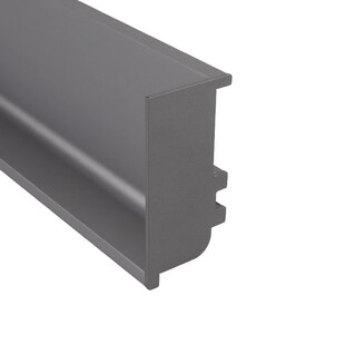 免拉手配件铝合金橱柜柜体57免拉手柜门型材厨柜暗拉手隐藏嵌入式