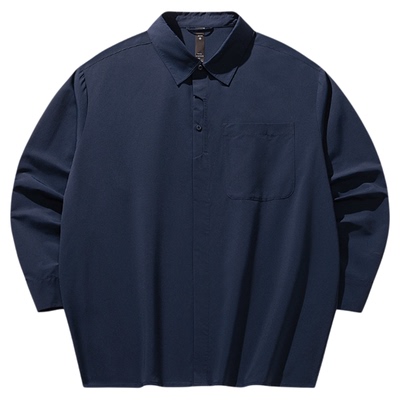 超级安踏男速干长袖衬衫