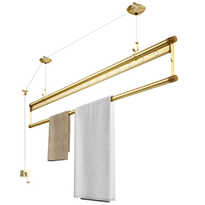 手动单杆手摇晾衣架小阳台