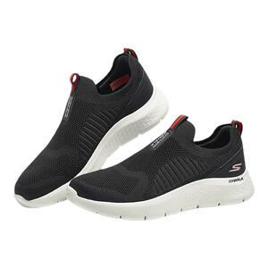 Skechers斯凯奇2024秋新款男鞋一脚蹬健步鞋厚底轻质休闲鞋跑步鞋