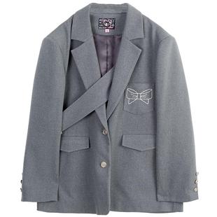 KEIKO 格雷系西装穿搭两件套26春季轻法风休闲小西服+半身裙套装