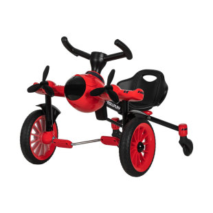 ROLLPLAY如雷儿童漂移车脚踏飞机车三轮车可折叠2-6岁男女孩山姆