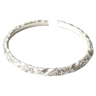 Yangui燕归「玫花使」国风新中式玫瑰花足银999.9轻奢小众手镯女